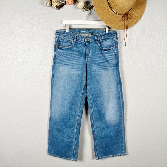 Old Navy Mid-Rise Wide Leg Denim Jeans Size 12 - Picture 8 of 8